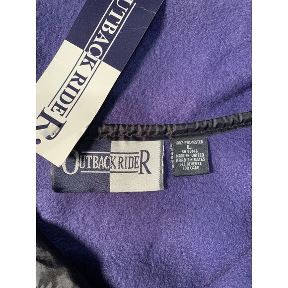 NWT Outback Rider Henley Outer Shell synth Fleece MEN'S LARGE Navy New w/Tags - Picture 3 of 6